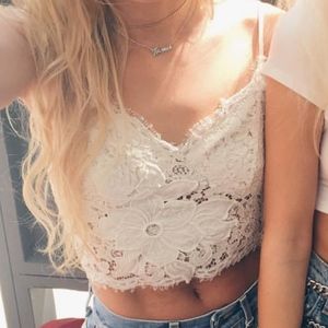 SOLD!! LF Lace Crop Top